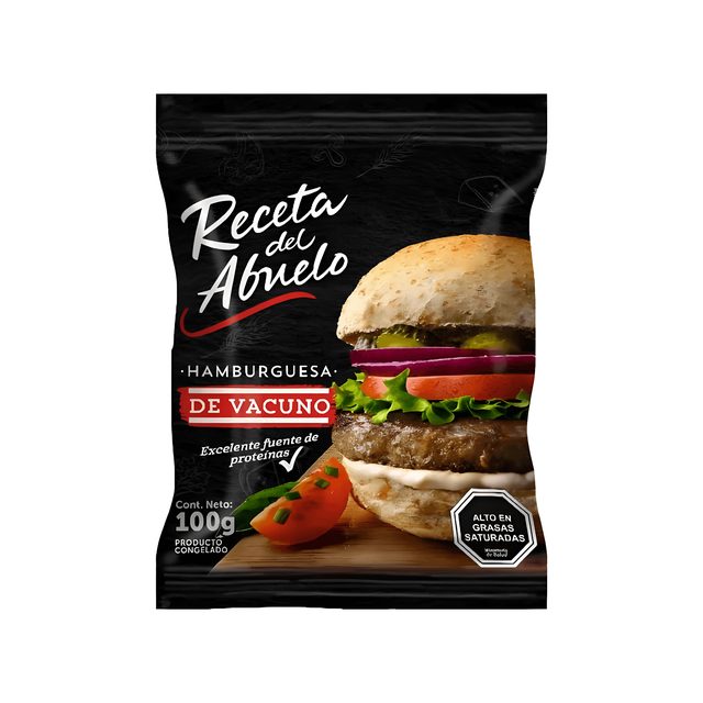Hamburguesa RDA Vacuno 100 g