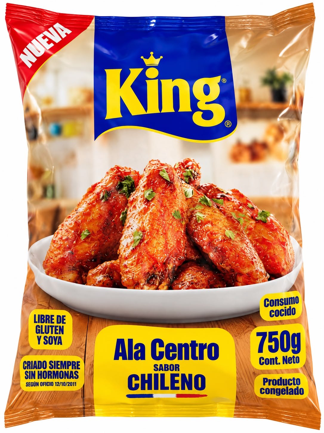 Ala centro sabor Chileno King 750g
