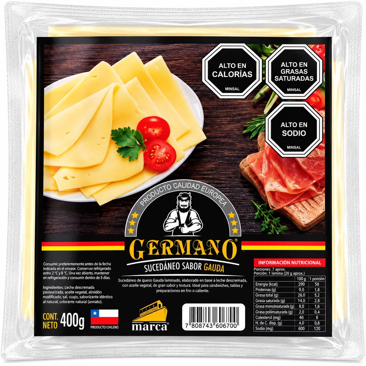 Queso Sucedaneo Germano 400g
