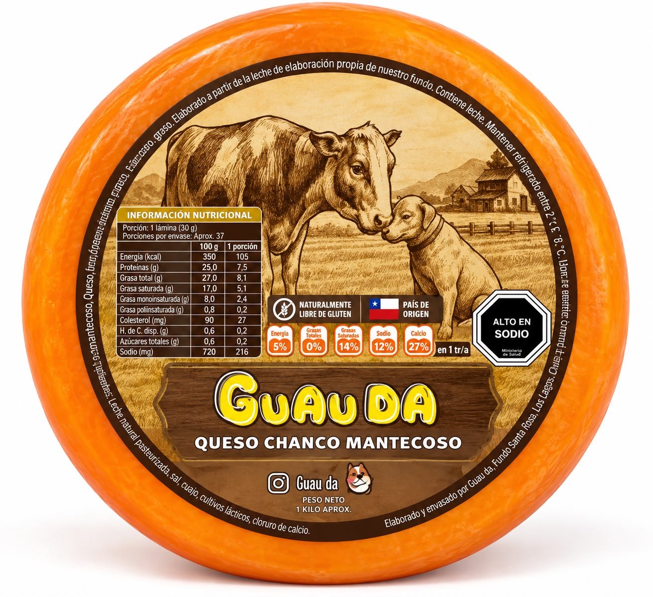 Queso Bolita Guau da Mantecoso
