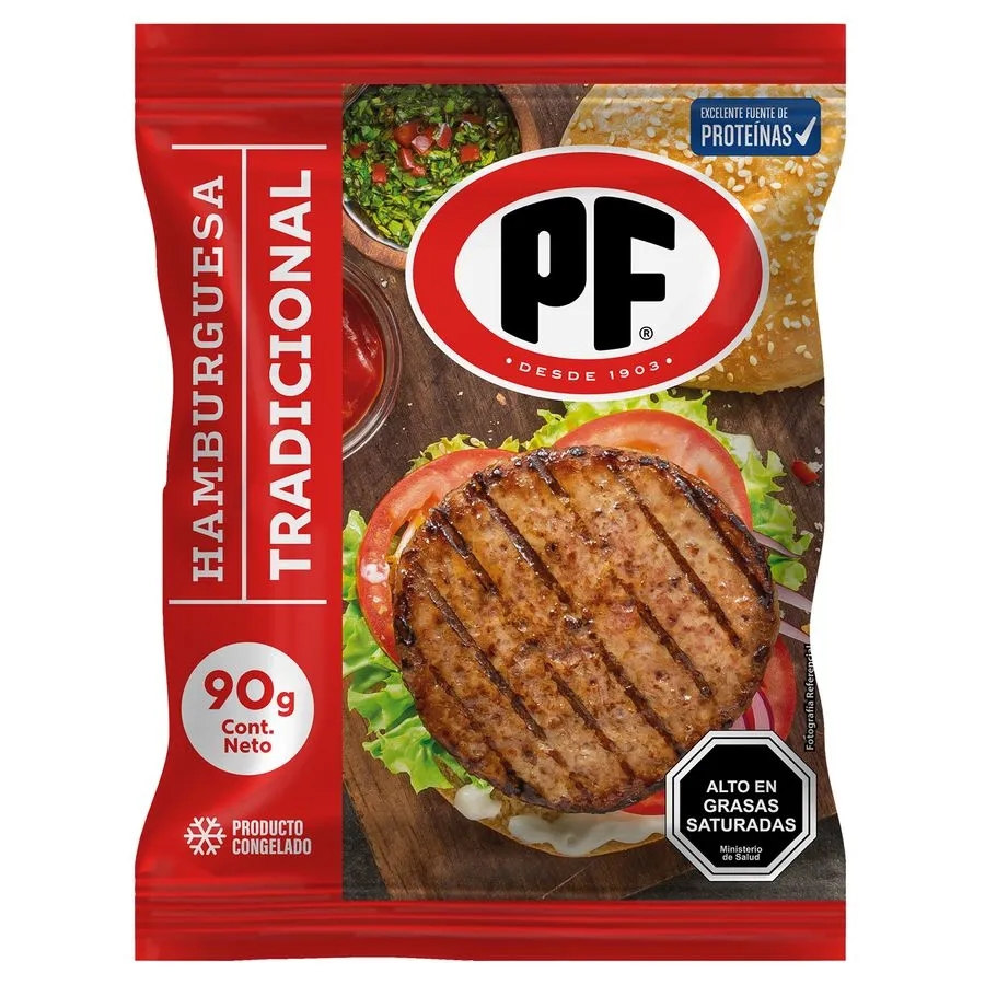 Hamburguesade Carne PF 90G