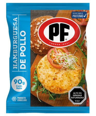 Hamburguesa de Pollo PF 90GR