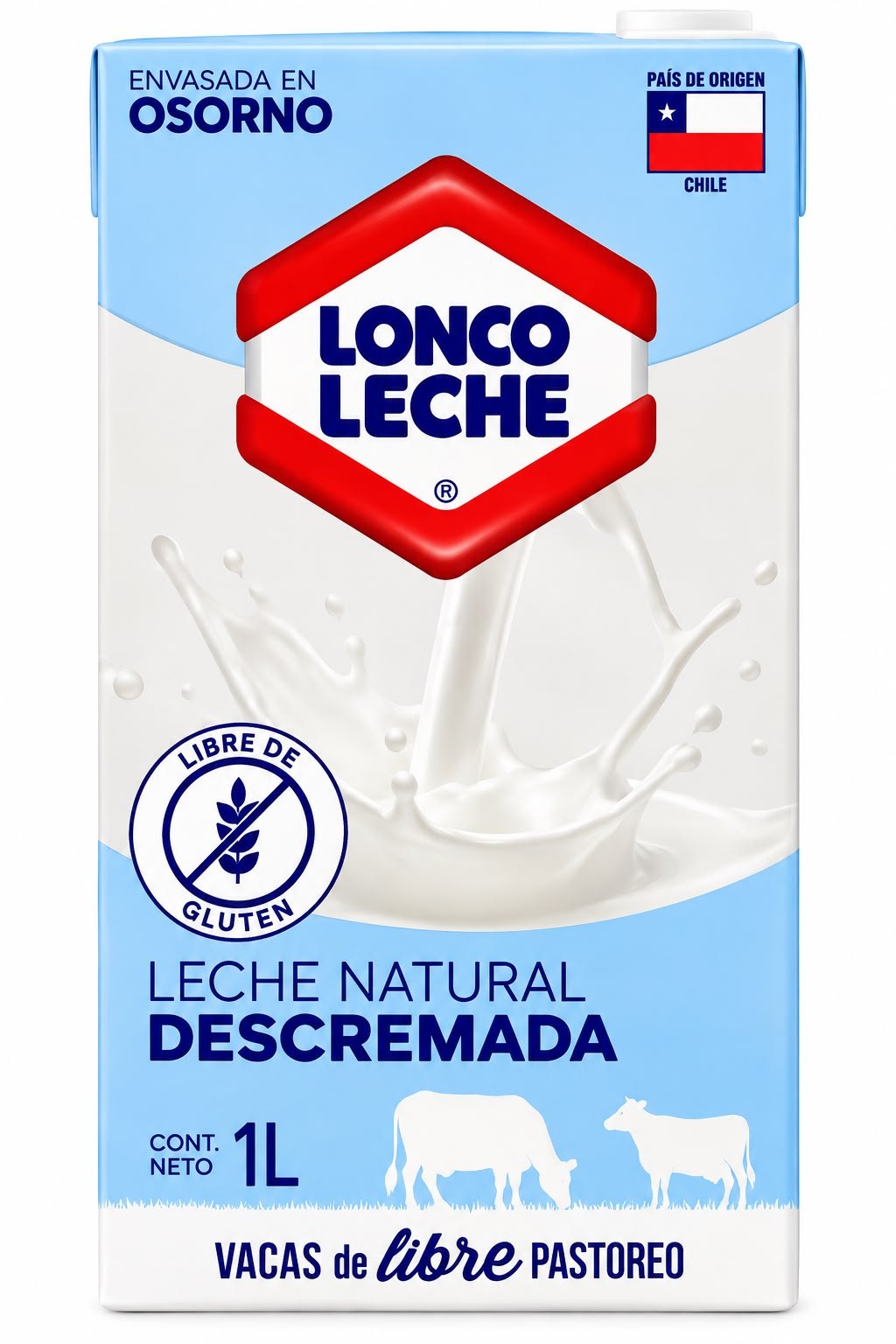 Leche Loncoleche Descremada 1 L