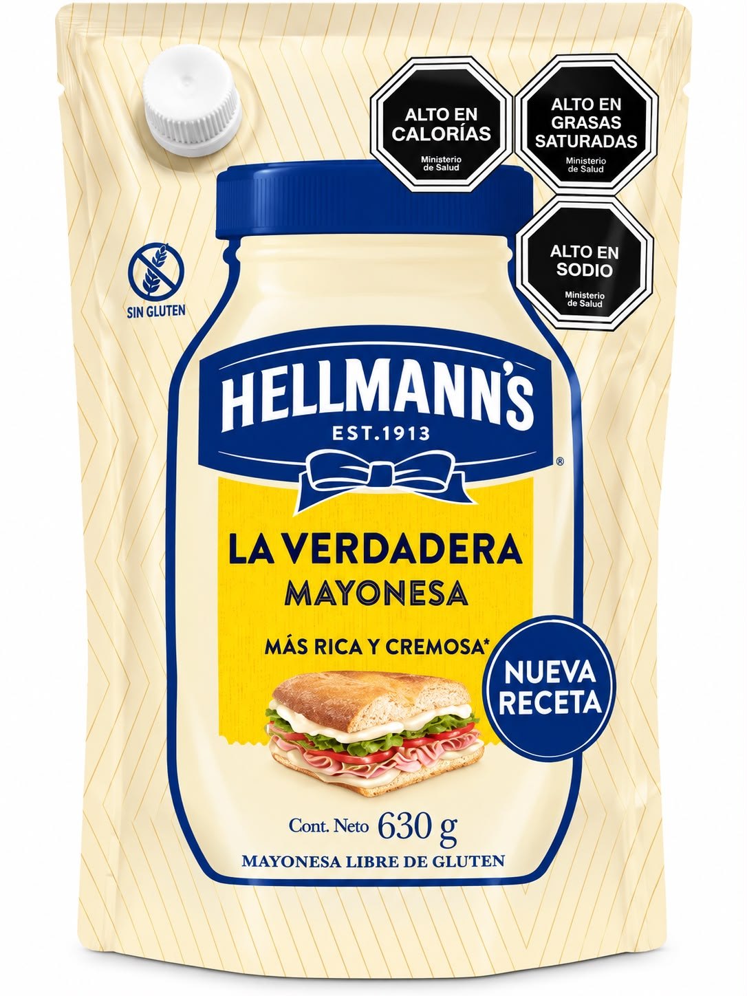 Mayonesa Hellmann's Regular Doypack 630 g
