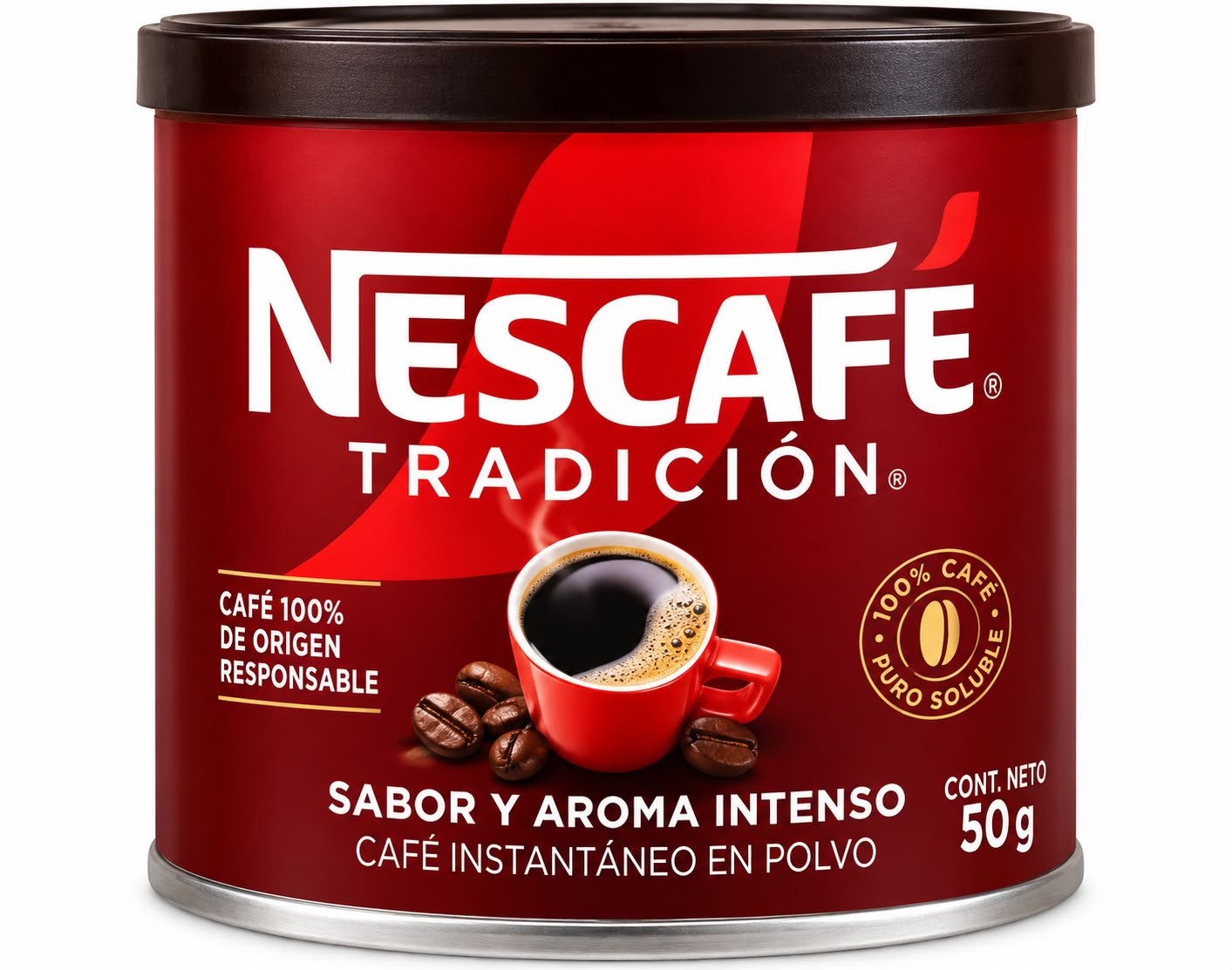 Café Instantáneo Nescafé Tradición Tarro 50 g