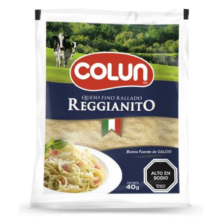 Queso fino rallado Reggianito Colun 40g